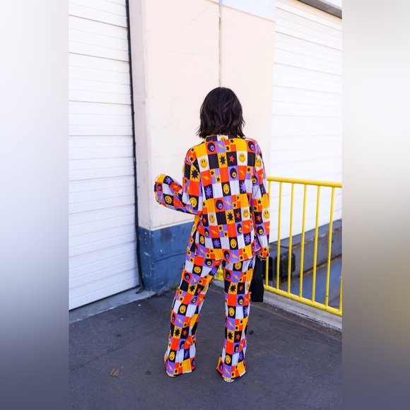 Dressed in LALA ORIGINAL Long Sleeve Plisse Set in Not Made To Be Subtle. NWT - Picture 2 of 9